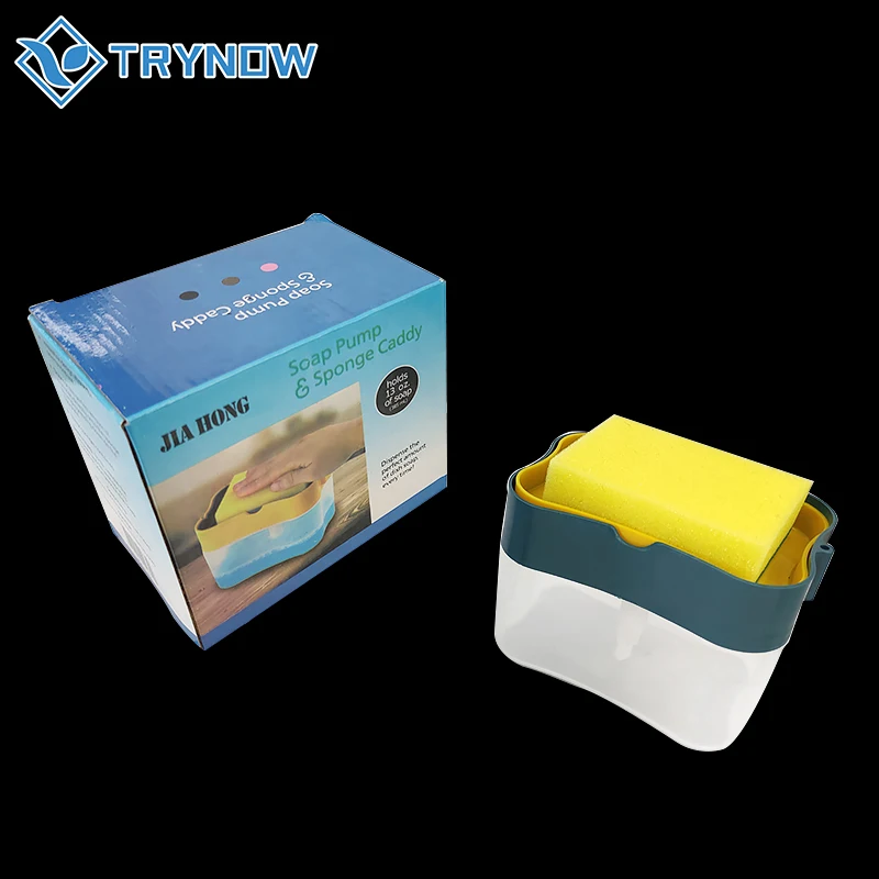 2021 2 in 1 Sponge Soap Dispenser Kitchen Manual