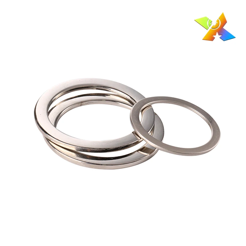 Factory Custom Flat metal o-ring round metal o-ring 10mm metal handle o ring buckles for bag accessories