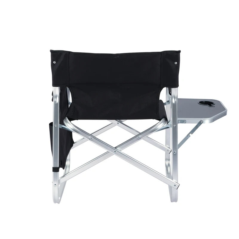 Wholesale custom folding director chair foldable portable camping chair fishing chair with table and magazine bag