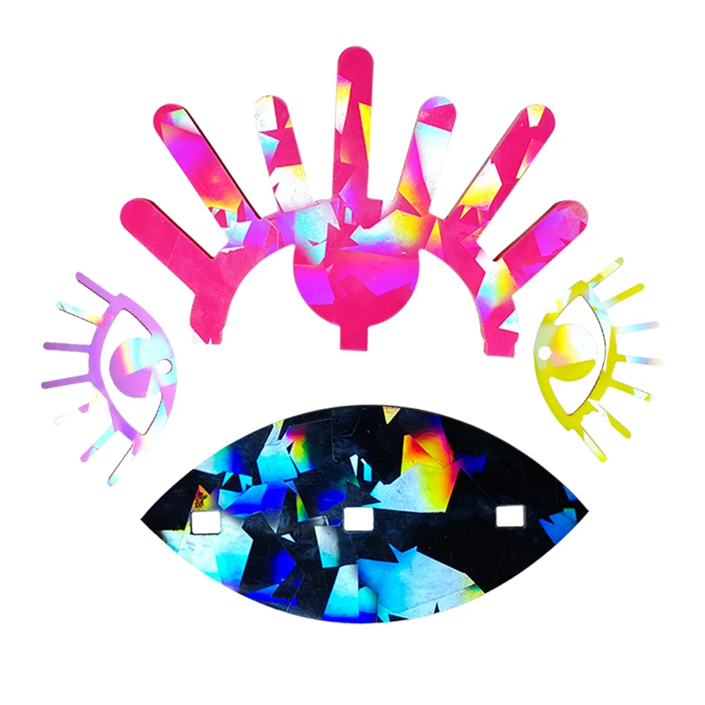 DIY Hand Holographic Devil Eye Earrings Mold Jewelry Stand Holder Mold For Epoxy Resin Casting DIY Mold