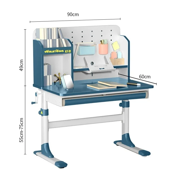 children desk and chair set wood height adjustable writing table for kids home study using