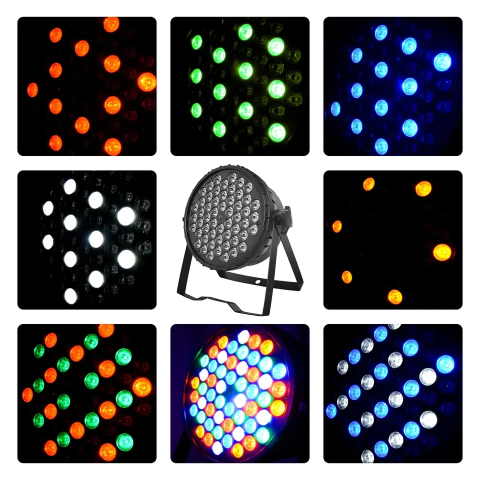 Портативный светодиодный светильник lp009 54*3 Вт rgbwa amber club light DMX с 512 управлением dj