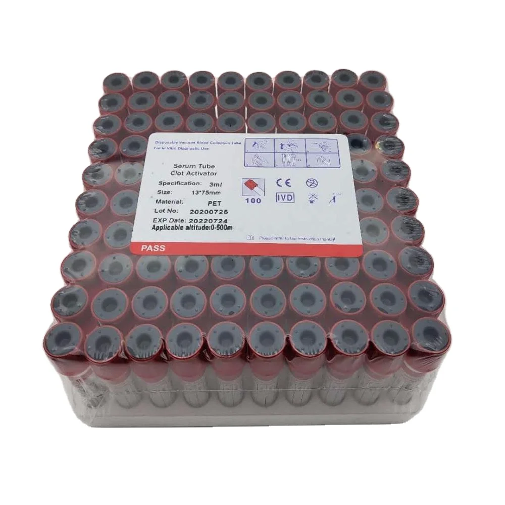 
 Вакуумная трубка для забора крови, активатор сгустков  