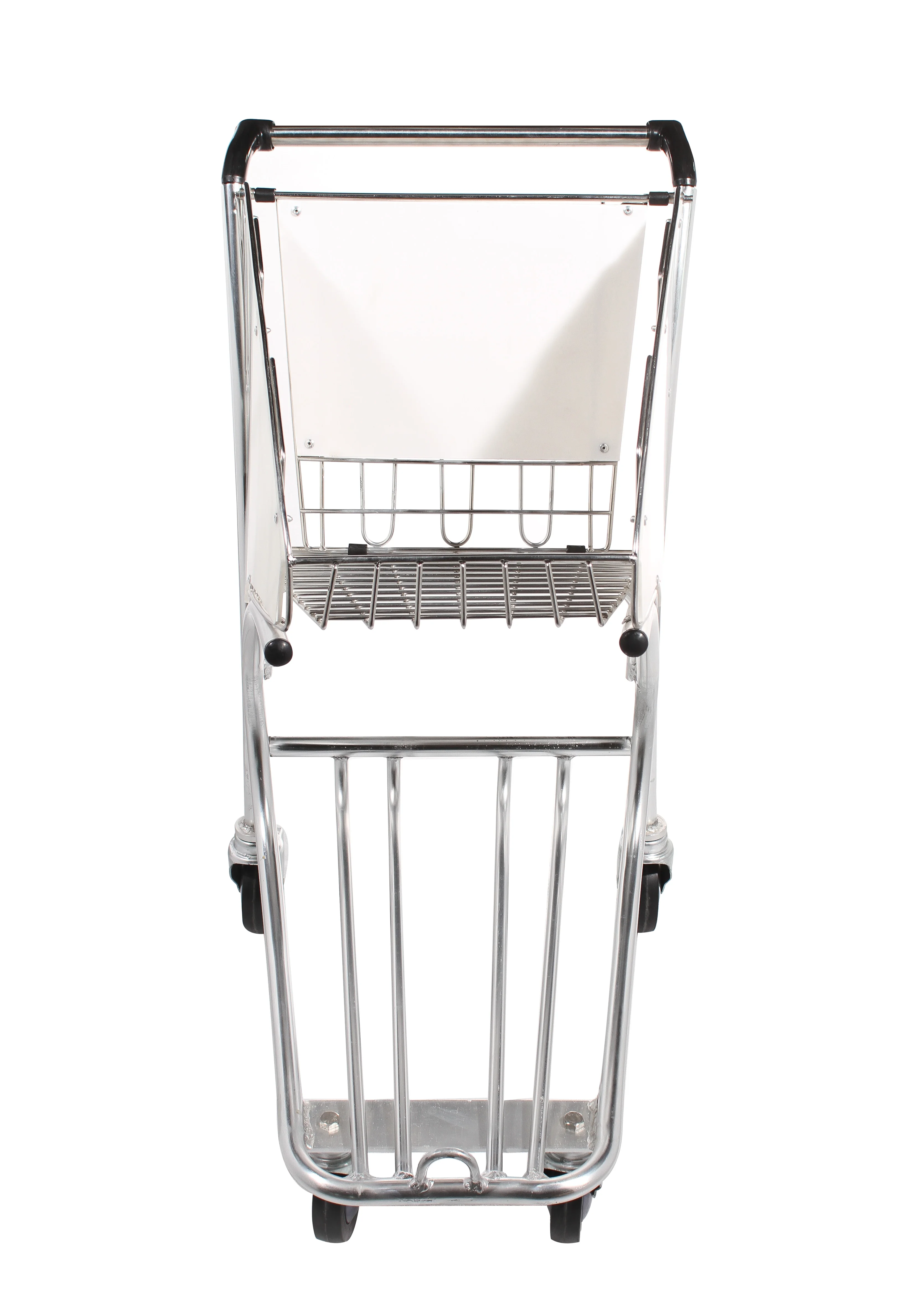 Duty Free Stainless Steel 4 Wheels Airport Shopping Trolley