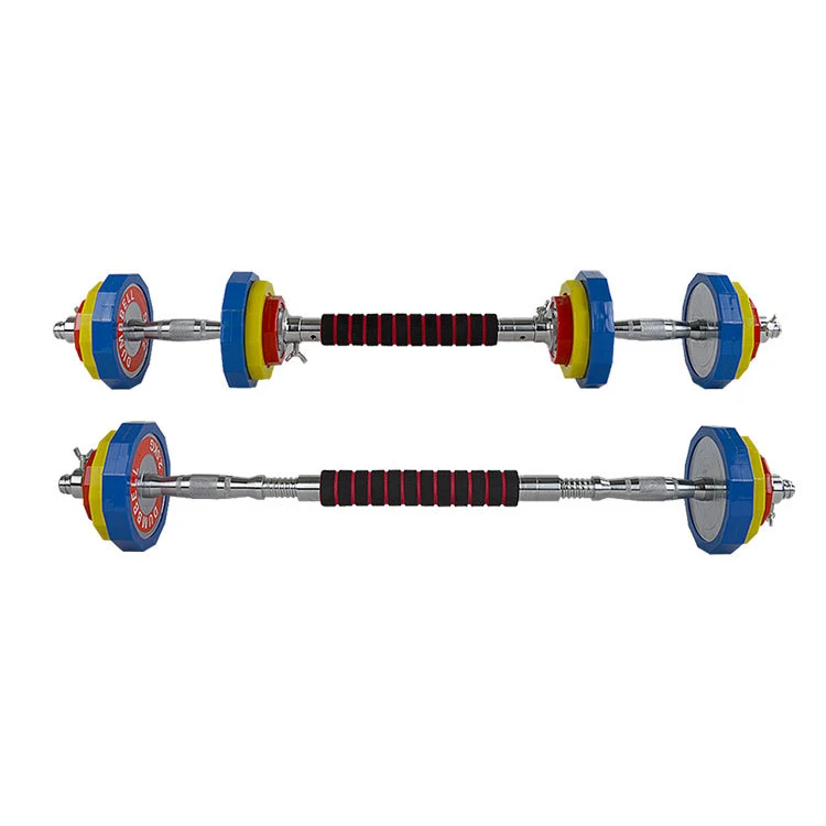 Colorful Adjustable Dumbbells 20kg Set Non Slip Grip Fitness Gym Home Weight Lifting Hand Dumbbells for Strength Training