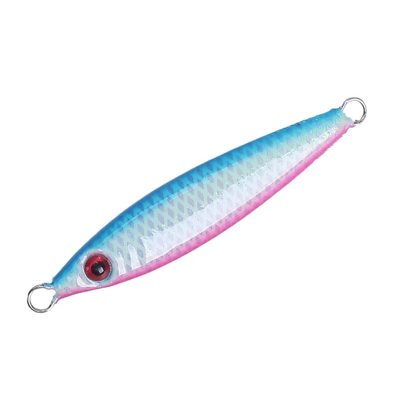 Wholesale Artificial Hard Fishing Jigs Bait 30g 40g 60g 80g Saltwater Sinking Metal Jig Lure Luminous Metal Fishing Jig Lure