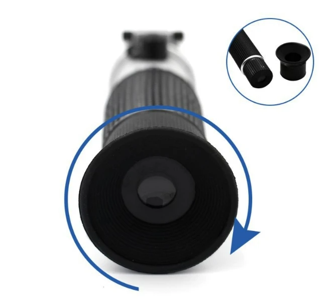 Wholesale Handheld Plastic Alcohol Tester Measures Wine Brix Meter Sugar 0-40% Alcohol 0-25% Refractometer 0-25%