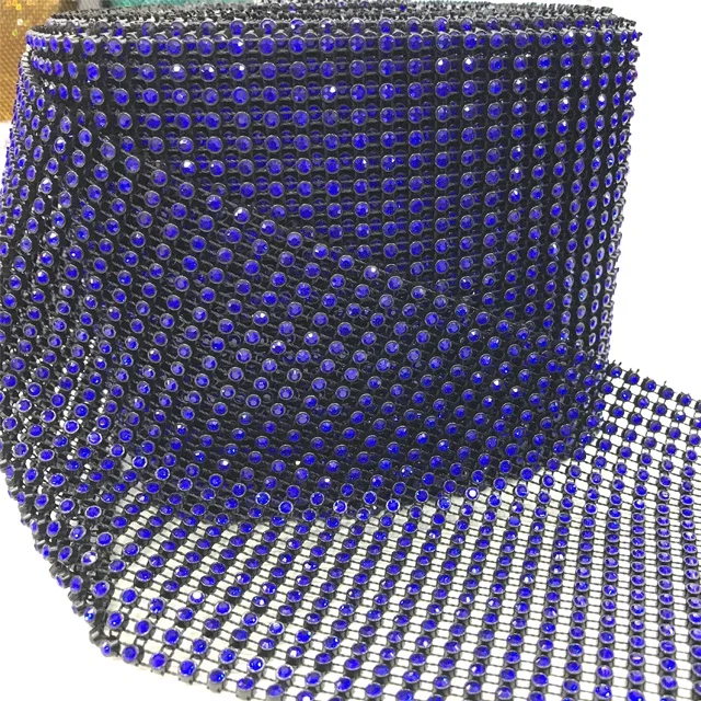 Ножничная резка, гибкая растягивающаяся сетка из настоящего хрусталя, 24 ряда, Алмазная сетка, рулон для свадебного торта