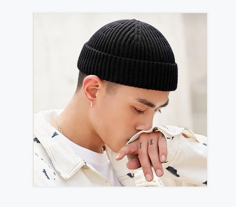 Fashion 25 Colors Men Fisherman Beanies Women Acrylic Knit Hats Trawler Beanie Hat Warm Winter Hats