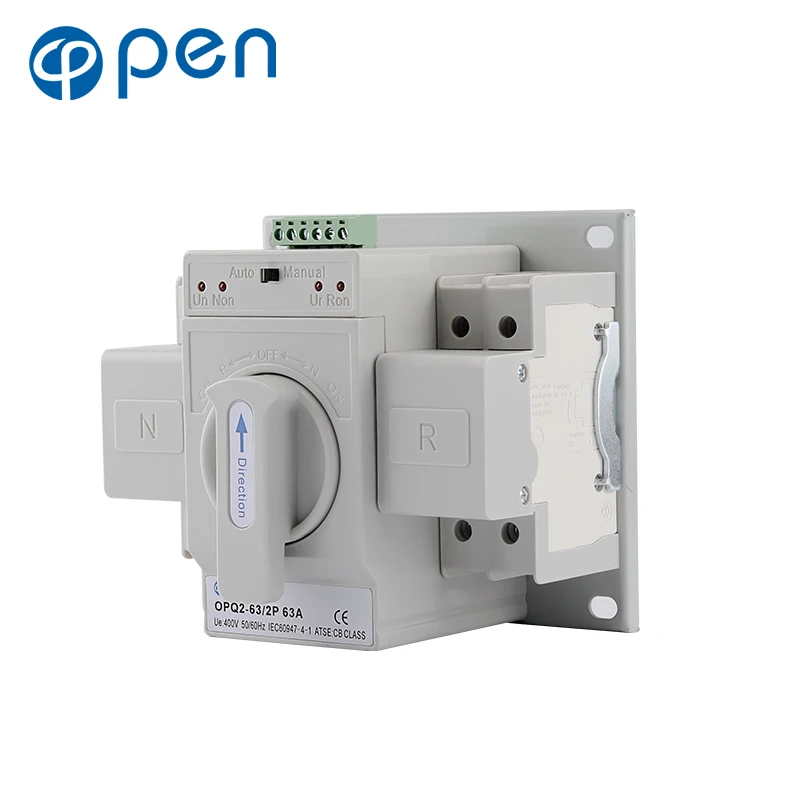 ATS 3P 4P auto transfer switch dual power automatic 63 apm 3 phase changeover switch