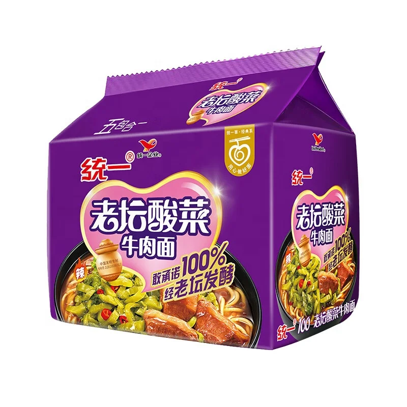 TongYi Brand Laotan Fermented Vegetables and Beef Instant Noodles