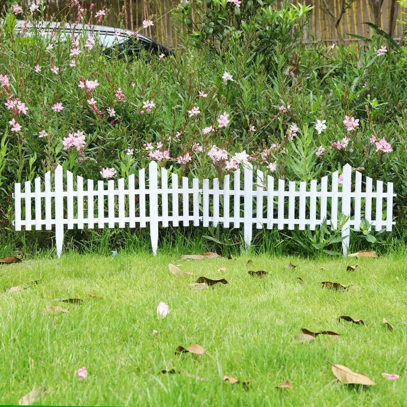 Factory Custom Size high quality plastic mini garden fences pvc small decorative garden fences