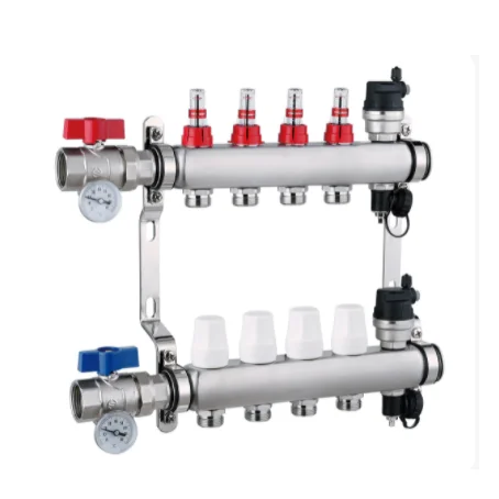BH HVAC Floor heating Systems new products water distribution brass flow meter intake manifold