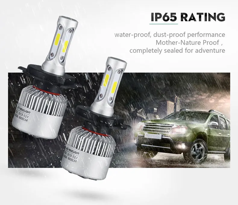 Quality KIT Headlights 40w 80000k Luces Led Para Auto 8000 Lumens H4 H7 H11 Alta Baja Aluminio