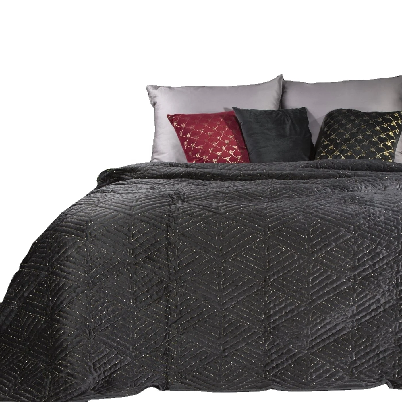 Hot Sale Source Flannel Quilt Manufacture with Morden Luxury Velvet Quilted Bedspreads