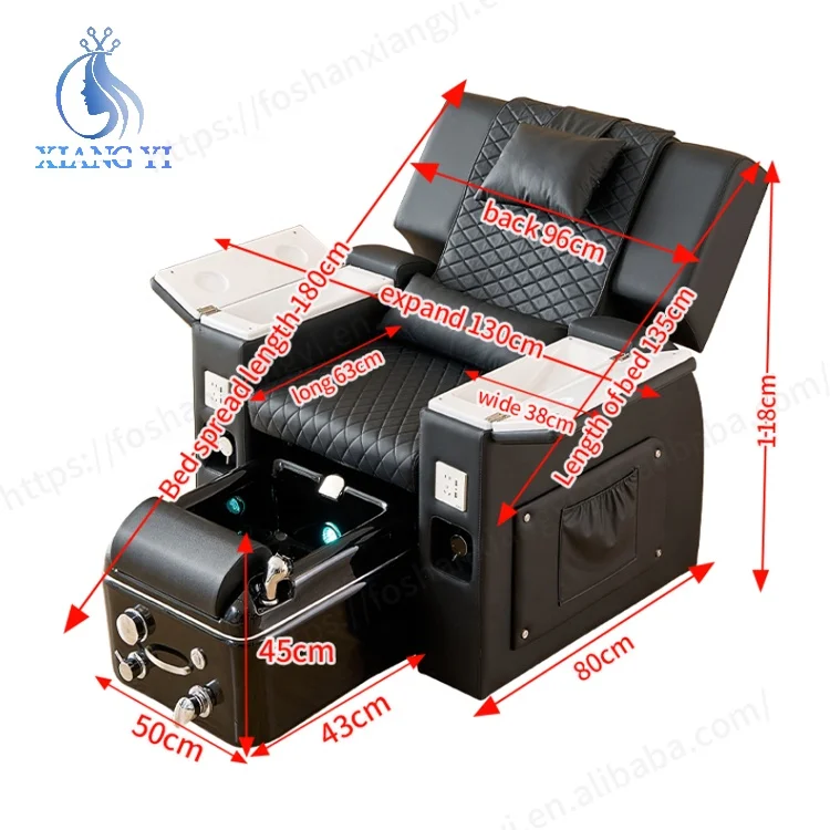 Modern Beauty Salon Reclining Massage Nail Manicure Table Foot Spa Pedicure Sofa Chair