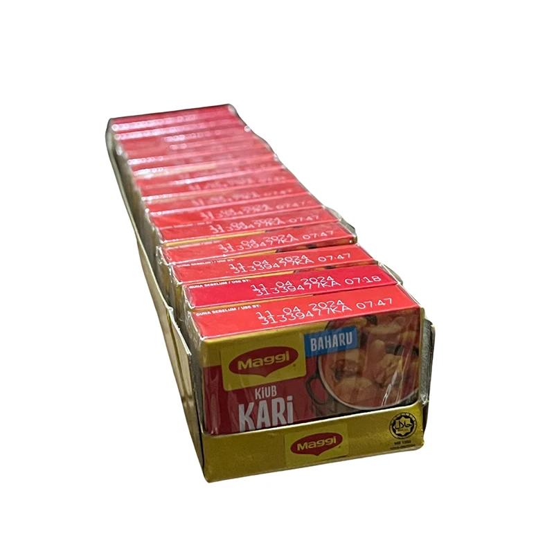 Premium High Grade 20g MAGGI-Kari Stock Cube To Enrich Dishes with The Aromatic and Authentic Taste of Curry