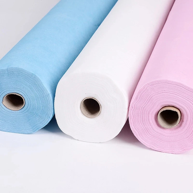 non woven bedding one time waterproof bed set roll hospital  Examination Spa disposable SMS WHITE BED SHEET medical bed sheet