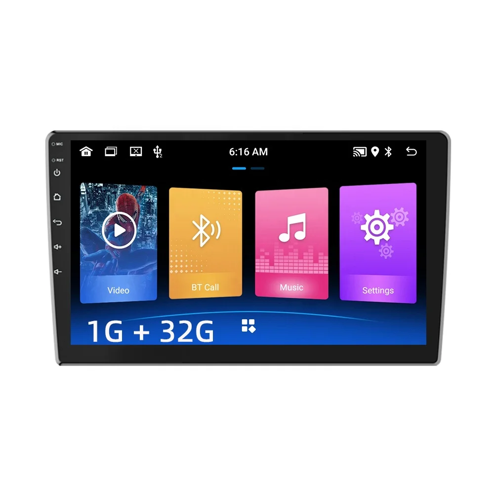 9' 1+32G Car Radio Android Autoradio 2 Din WiFi GPS Video Player BT File Manager FM Vintage 9 inch Car Stereo MP5 Auto Radio