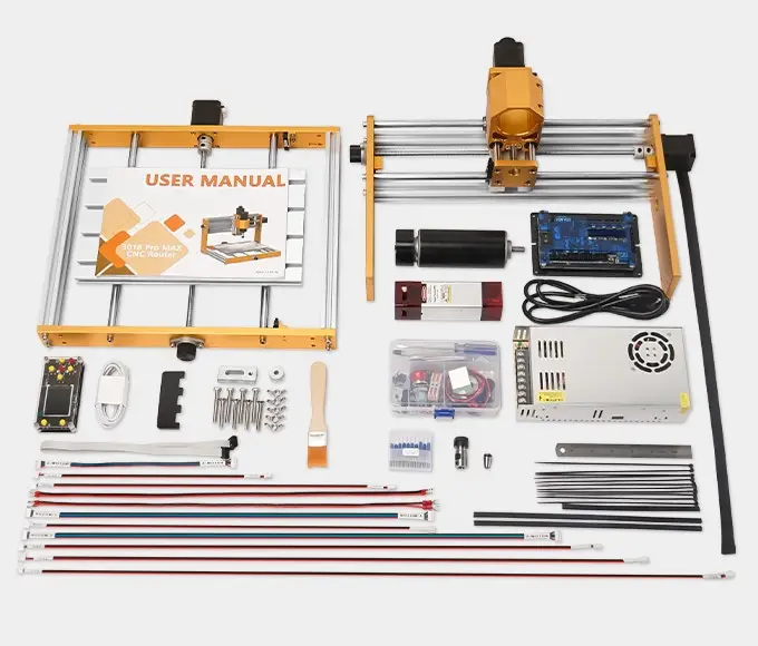 CNC3018plus 2.0 300*180mm wood router with 5.5W and 10W laser for wood cutting