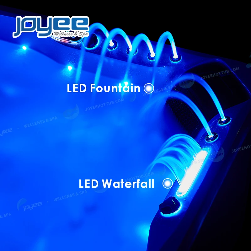 JOYEE 5 People High Quality Sex Bubble Zone Outside Hottub Pools Massage Outdoor Freestanding Cheap Bathtub Spa with Balboa
