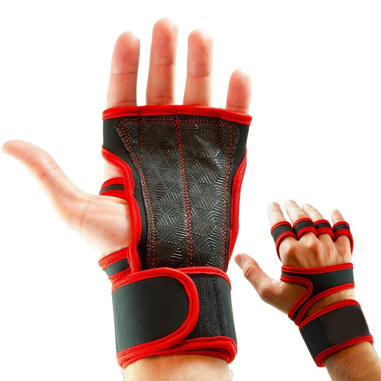  High quality custom logo ventilated workout fitness weight lifting gym Gloves with