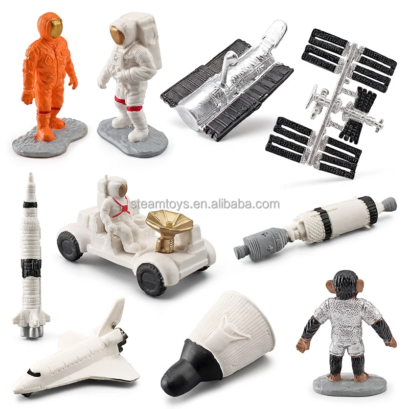 Simulation Apollo Lunar Module Set with Aircraft Rover Model Kit Toys