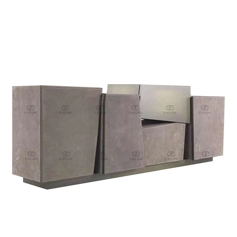 Luxury New Modern Design Custom Brushed Stainless Steel Sideboard Furniture