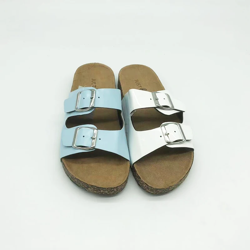 Latest Design Casual beach cork sole shoes women slide chappal slippers