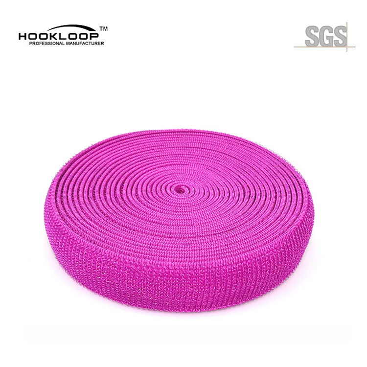 DSX Good quality Hook and loop back support belt unnapped loop recycled elastic strap cargo fastening belt