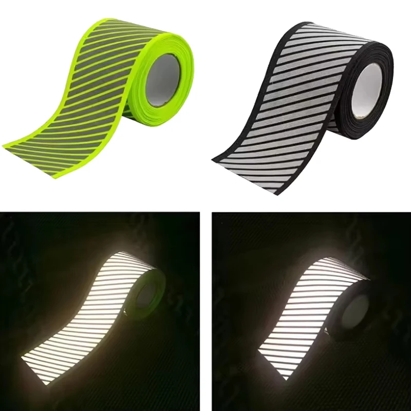 OEM Self Adhesive Heat Transfer Silver Reflective Tape for Clothing Segmented Reflective Stripe for Safety Garment
