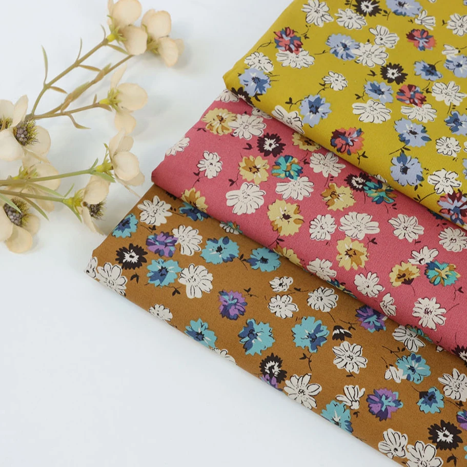 Textile fabric woven twill men suit floral suit fabric textile printing liberty of london fabric