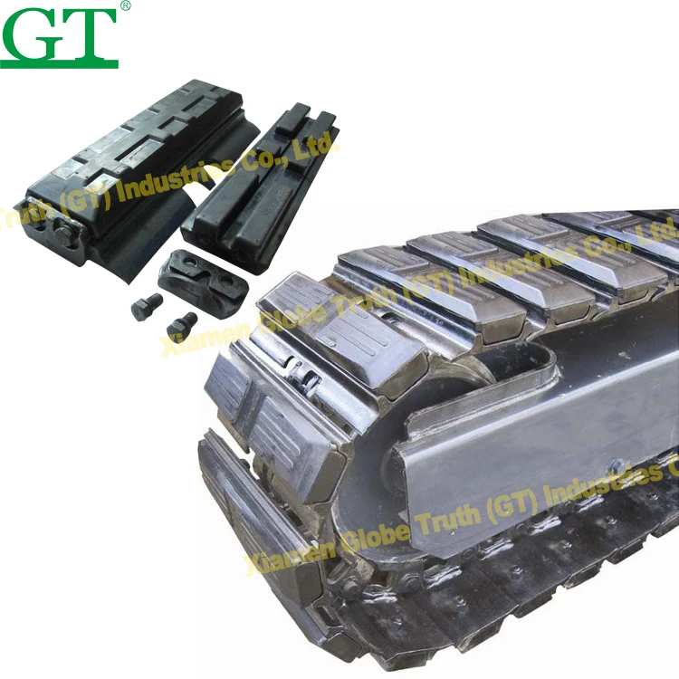 High quality OEM Excavator Bolt on Type Rubber Track Pad For Steel Track With Natural Rubber