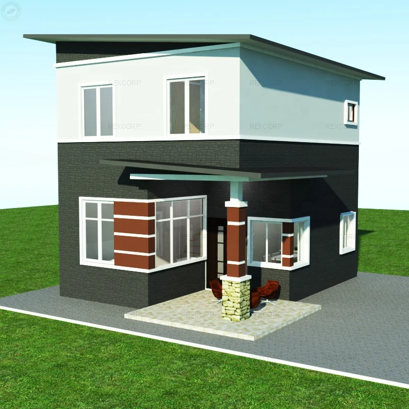 Новинка; Лидер продаж; 46sqm 2 этажа Китай сборный дом сборные современного дома из сэндвич-панель с наполнителем