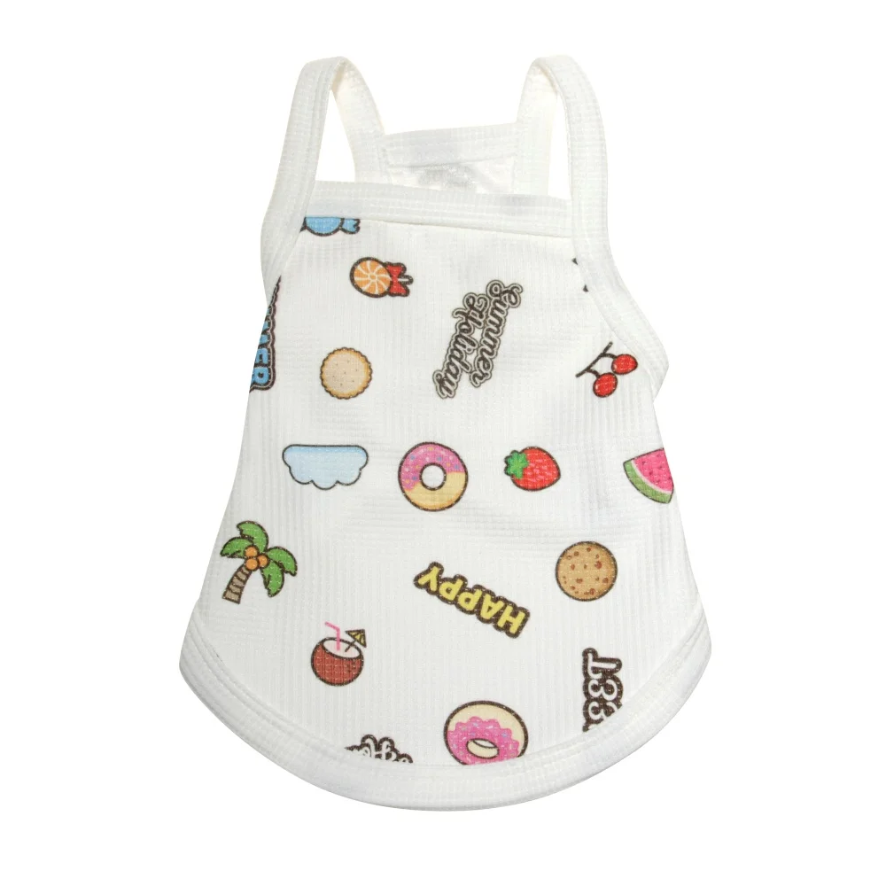 Dog Clothes Sample Breathable Pet Clothes Soft Spring and Summer Customized Color Puppy Vest Dog Vest