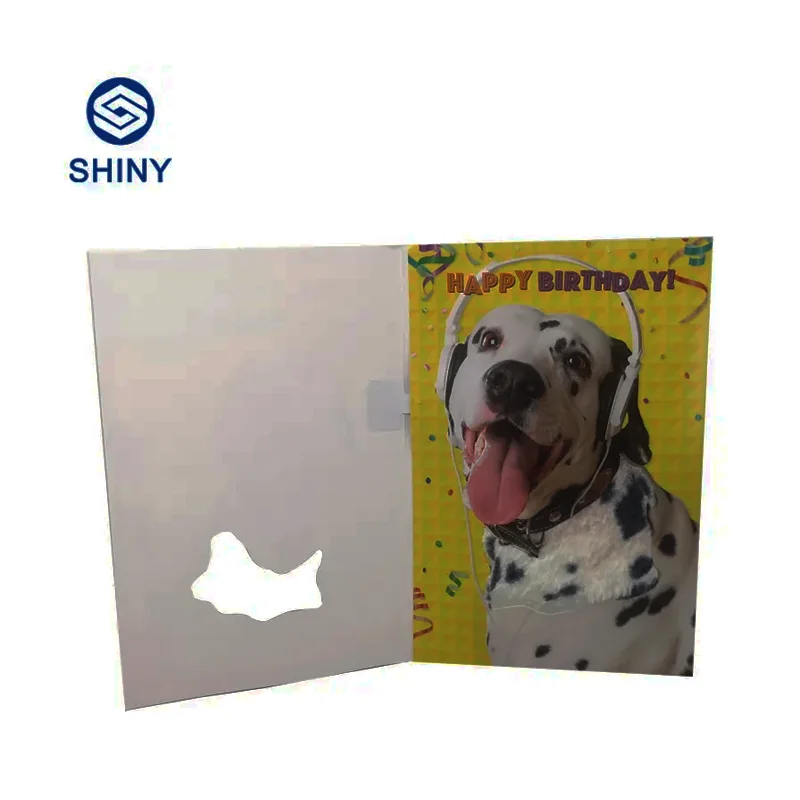 Оригинальная записываемая музыкальная поздравительная открытка с надписью на день рождения пригласительная 3d звуковым чипом для свадьбы Рождества от