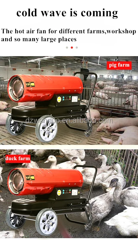 Factory Directly Poultry Diesel Brooder Heating System Diesel Heater 20kw 30kw 50kw For Chicken Farm Greenhouse