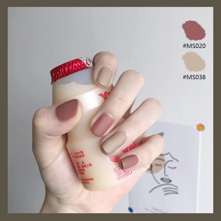 Matte Gel Polish Top Coat Designers Nail Supplies Art for Women Chrome Nails Private Label