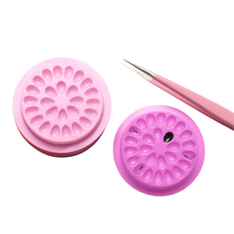 wholesale eyelash flower cup glue ring private label customized oen odm high quality glue tray
