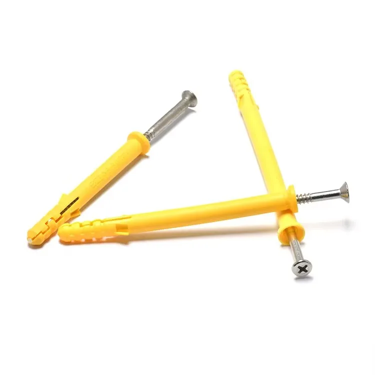 Plastic 6/8/10mm White Black Wall Concrete Sleeve Nail Expansion Waterproof Anchor Bolt Plastic Screw Dome self-tapping screw