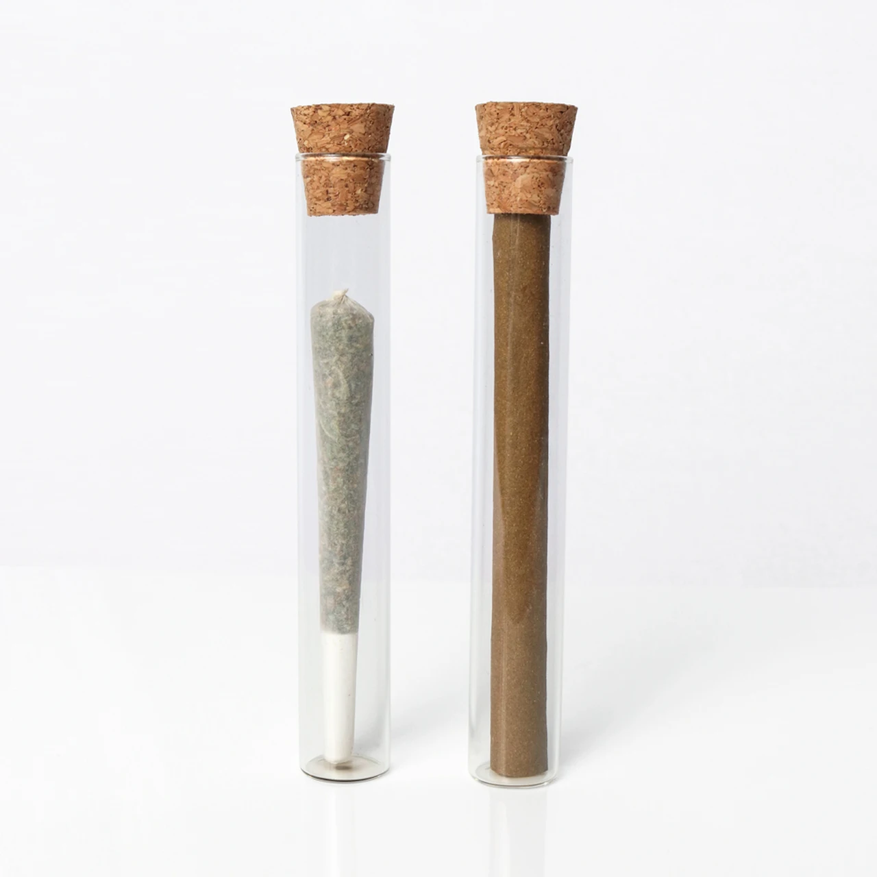 Glass Tube With Cork Lid Glass Pre Roll Preroll Tube Glass Tube With Cork