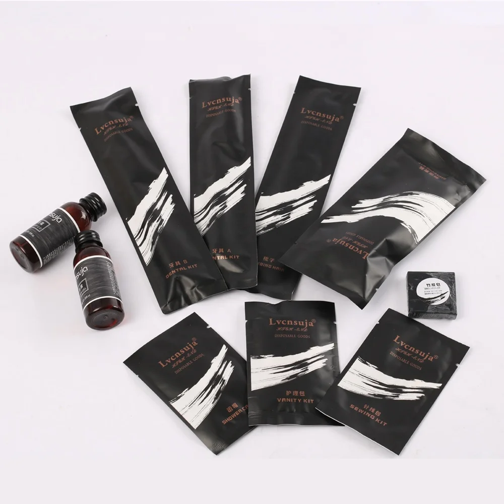 Hotel Supplies Eco Friendly Amenities Dental Hygiene Kit Spa Bathroom Disposable Airbnb Hotel Amenities Toiletries Set
