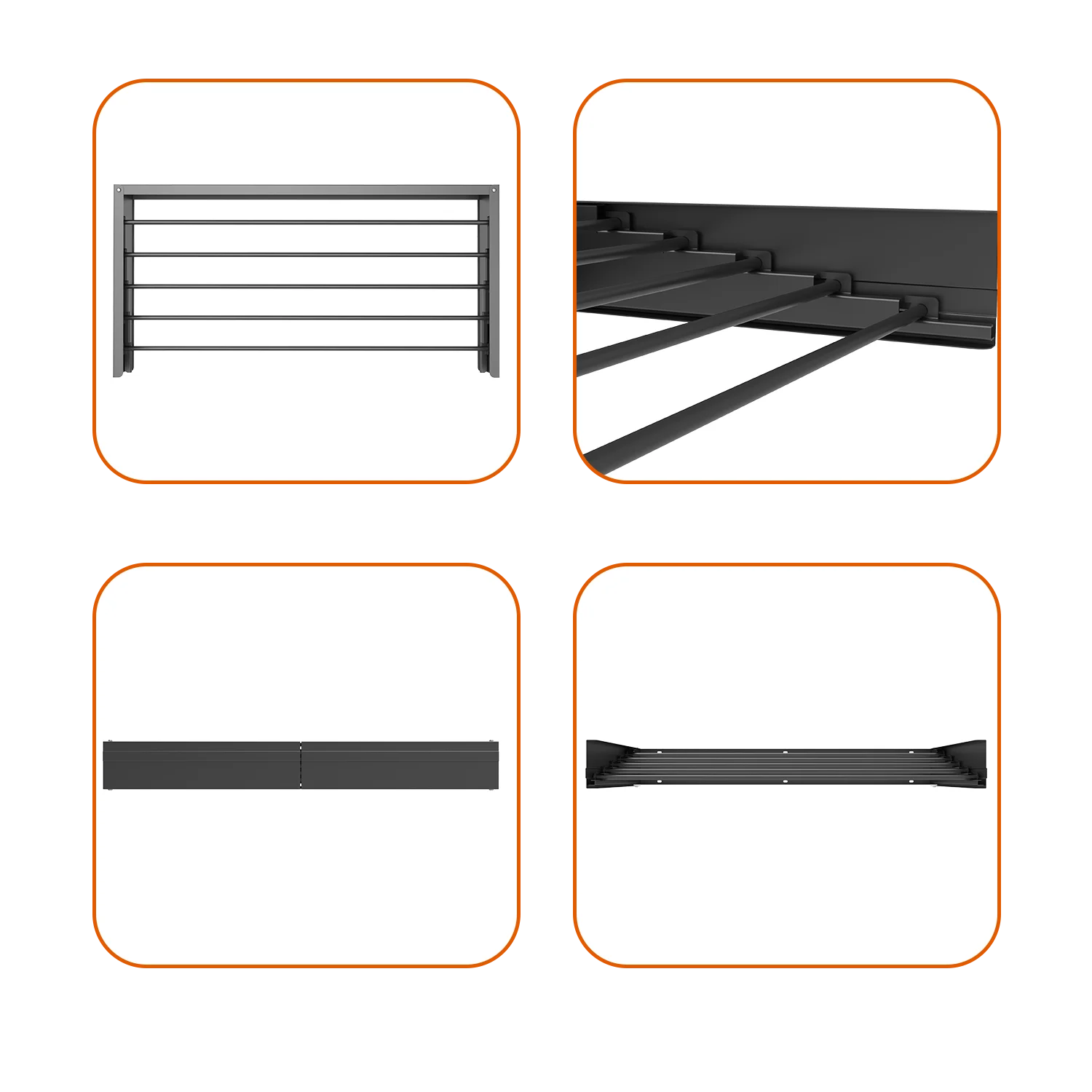 Household Wall Mounted Collapsible Clothes Drying Rack Hanger Retractable Space Saver Foldable Laundry Drying Rack