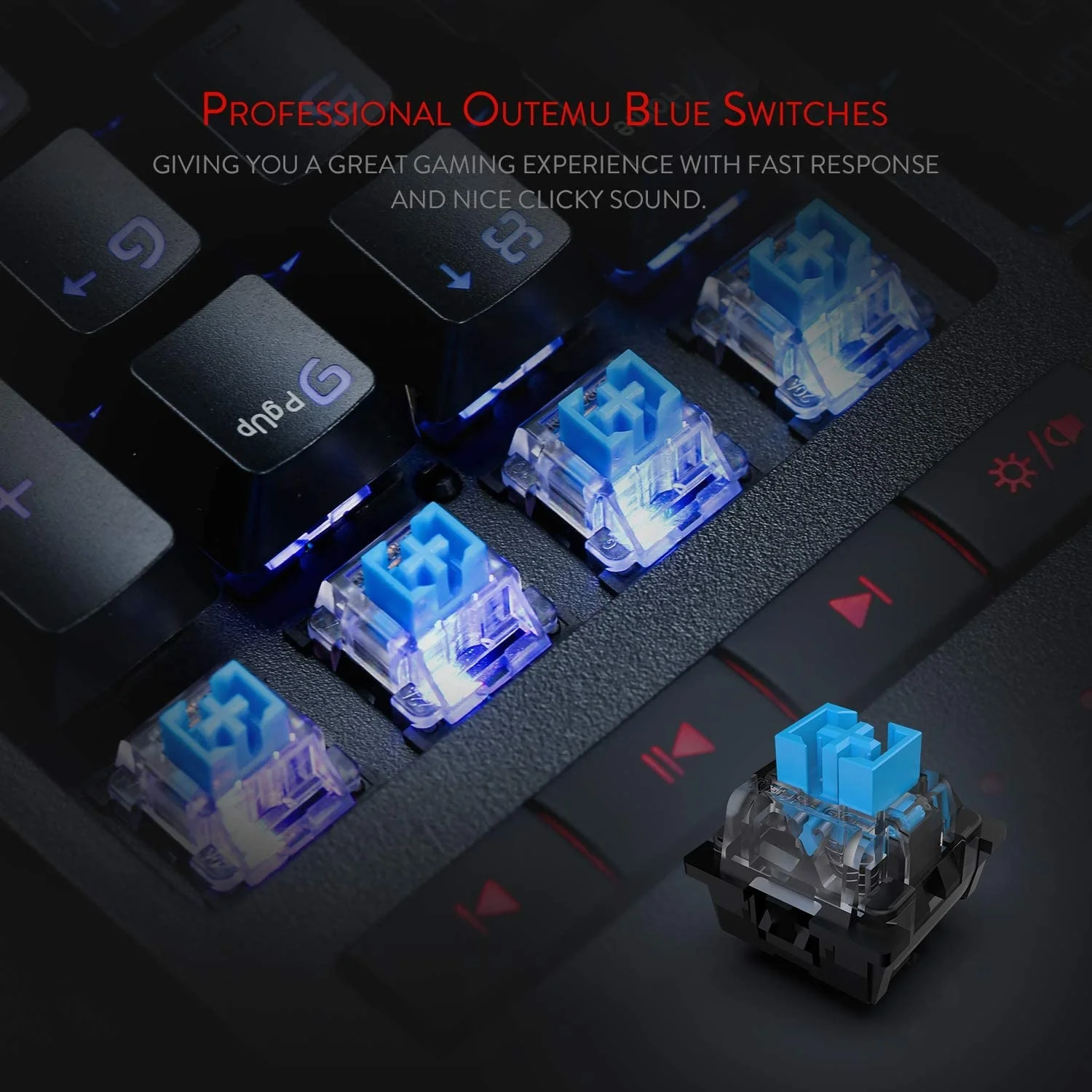 Redragon K586 Brahma RGB Mechanical Gaming Keyboard with Blue Switches