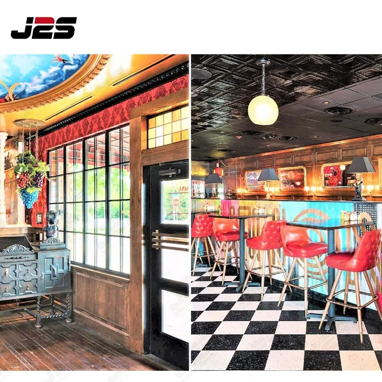 Custom American Restaurant cafe shop Dining Chair Modern Furniture solid wood cafe fast food table and chairs