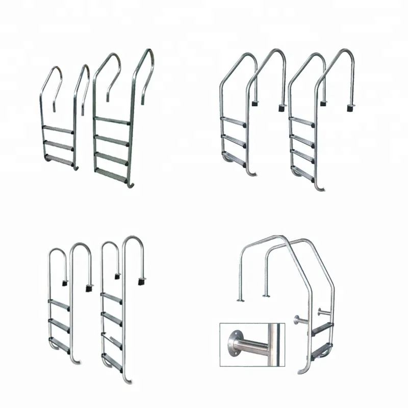 Hot selling 304/316 Stainless Steel Swimming Pool Safety Ladder Various  Designs Factory Direct Wholesale