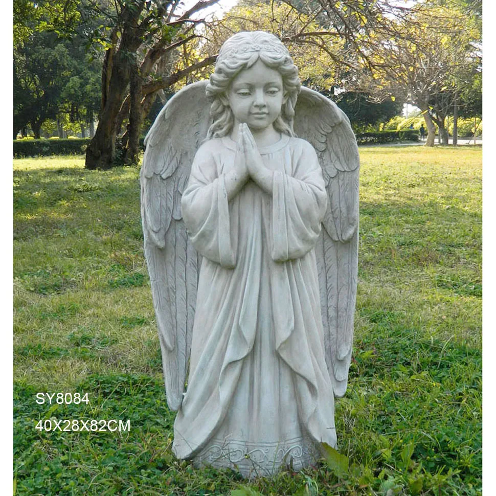 Magnesium oxide garden decoration angel figurines