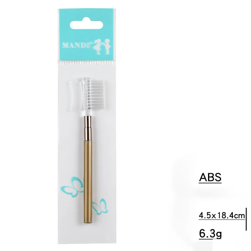 
Hot-sale Double Side Eyelashes Tool Eyebrow Edge Control Brush with Comb 