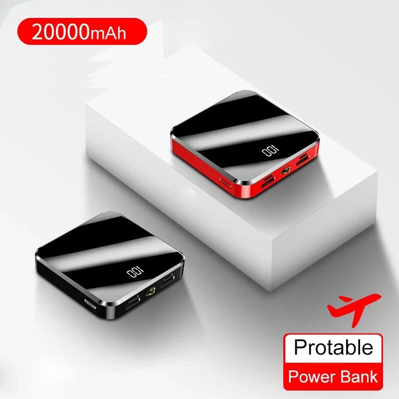 Mini Power Bank 30000mAh LED Power Display 10000mAh Small Portable Charger Bank Mobile Bank Power Supply