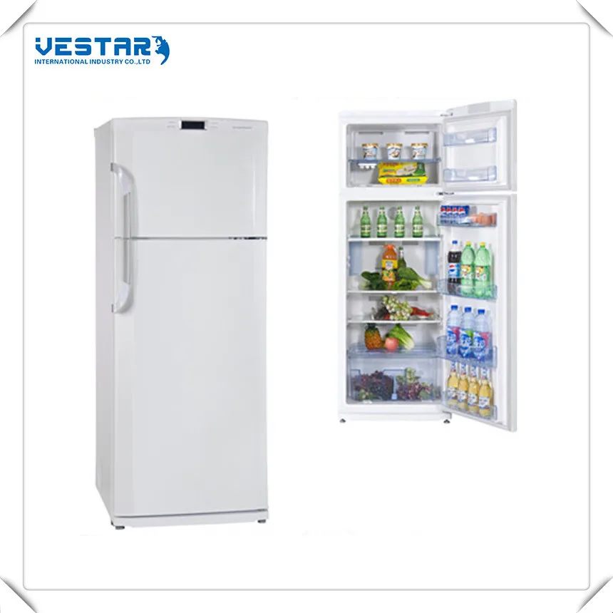 286L China Manufactory Double Door LPG LPG Propane Gas Fridge On Gas